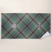 Serviette de plage Clan Craig Tartan (Devant)