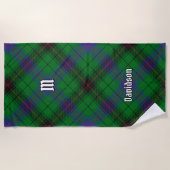 Serviette De Plage Clan Davidson Tartan (Devant)