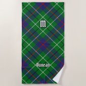 Serviette De Plage Clan Duncan Tartan (Devant)