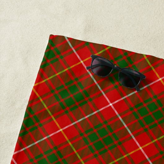 Serviette De Plage Clan écossais Bruce Badge et Crest | Armoiries (En situation)