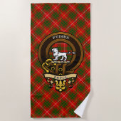 Serviette De Plage Clan écossais Bruce Badge et Crest | Armoiries (Devant)