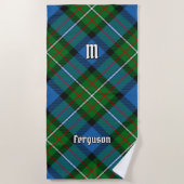 Serviette de plage Clan Ferguson Tartan (Devant)