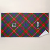 Serviette De Plage Clan Fraser de Lovat Tartan (Devant)