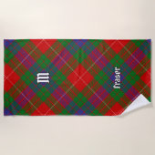 Serviette de plage Clan Fraser Tartan (Devant)