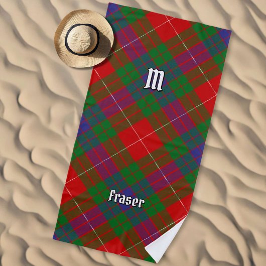 Serviette de plage Clan Fraser Tartan