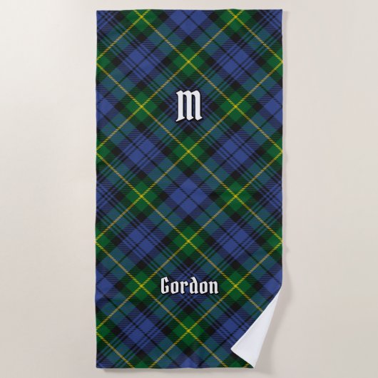 Serviette de plage Clan Gordon Tartan (Devant)