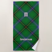 Serviette De Plage Clan Henderson Tartan (Devant)