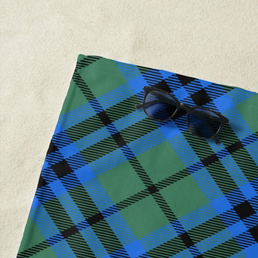 Serviette de plage Clan Keith Tartan (En situation)