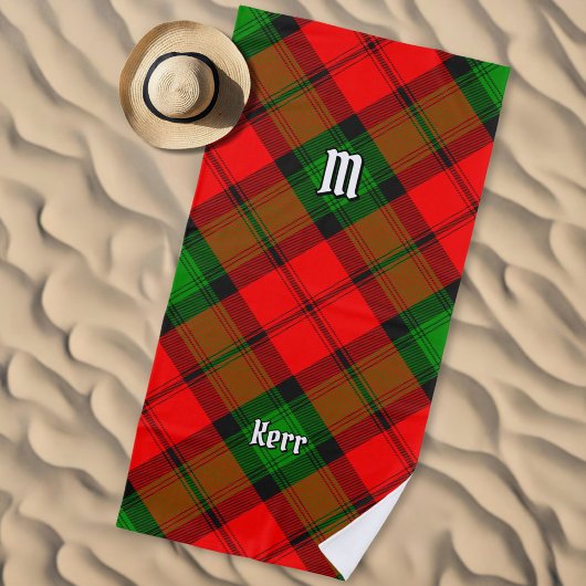 Serviette De Plage Clan Kerr Tartan
