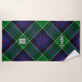 Serviette De Plage Clan Leslie Chasse Tartan (Devant)