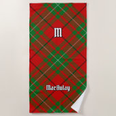 Serviette De Plage Clan MacAulay Tartan Beach Towel (Devant)