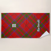 Serviette De Plage Clan MacDonald de Keppoch Tartan Beach Towel (Devant)