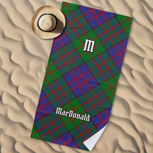 Serviette De Plage Clan MacDonald Tartan Beach Towel
