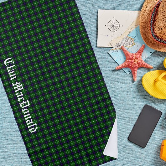 Serviette De Plage Clan MacDonald Tartan Plaid