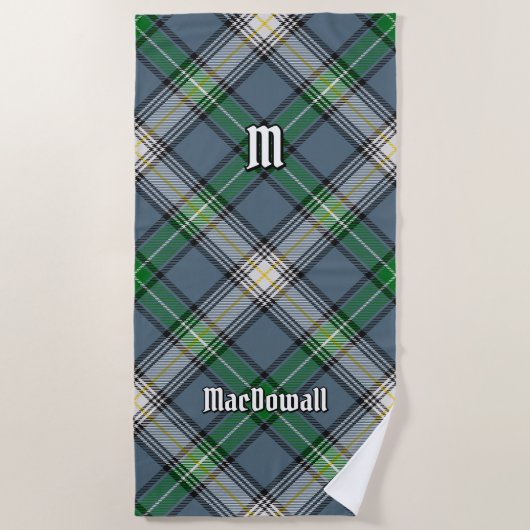 Serviette De Plage Clan MacDowall Tartan (Devant)