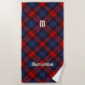 Serviette De Plage Clan MacLachlan Tartan (Devant)