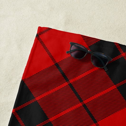 Serviette De Plage Clan Macleod de Raasay Tartan (En situation)