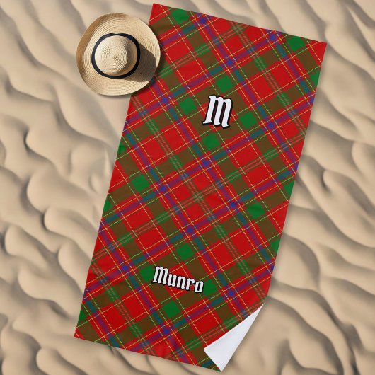 Serviette De Plage Clan Munro Tartan