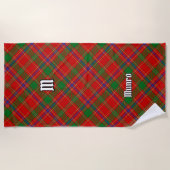 Serviette De Plage Clan Munro Tartan (Devant)