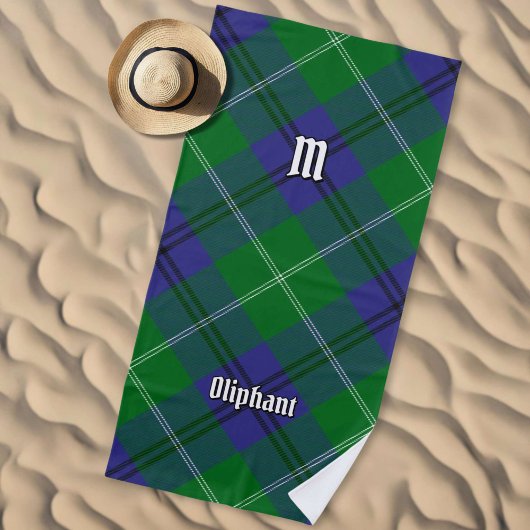 Serviette de plage Clan Oliphant Tartan