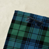 Serviette De Plage Clan Plaid Campbell Tartan Blue Black Green Check (En situation)