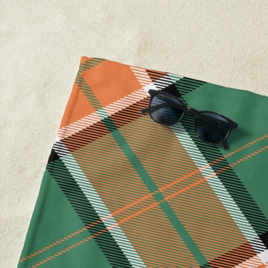 Serviette de plage Clan Pollock Tartan (En situation)