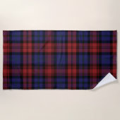 Serviette De Plage Clan rustique Tartan Plaid MacLachlan Check (Devant)