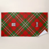Serviette de plage Clan Scott Red Tartan (Devant)