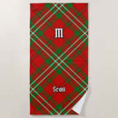 Serviette de plage Clan Scott Red Tartan (Devant)