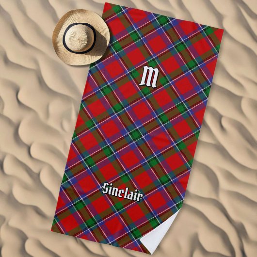 Serviette De Plage Clan Sinclair Tartan