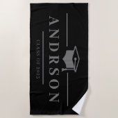 Serviette De Plage classe 2025, classe 2026 graduation (Devant)