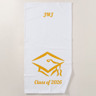 Serviette De Plage Classe de 20 ? ? WHTGLD Nom de l'année personnalis