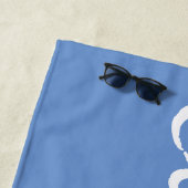 Serviette De Plage Classe de diplôme de l'année personnalisée Personn (En situation)