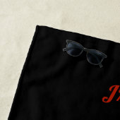 Serviette De Plage Classe de graduation de 2025 BLKBRD Custom Année N (En situation)