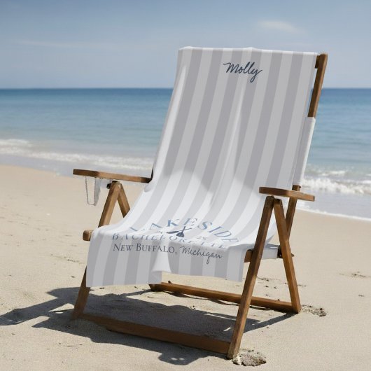 Serviette De Plage Classic Lake Bachelorette Girls Week-end