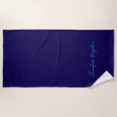Serviette De Plage Classical Handwriting Minimalist Professional (Devant)