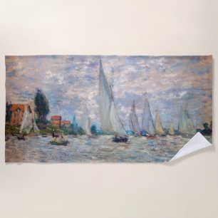 Serviette De Plage Claude Monet - Bateaux Regatta à Argenteuil