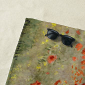 Serviette De Plage Claude Monet - Champ de coquelicots (En situation)