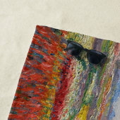 Serviette De Plage Claude Monet - Champ de Tulipes en Hollande (En situation)