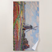 Serviette De Plage Claude Monet - Champ de Tulipes en Hollande (Devant)