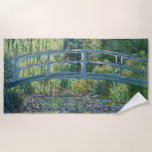 Serviette De Plage Claude Monet - Eau Lily étang, Harmonie verte<br><div class="desc">Etang Lily,  Harmonie Verte / Le Bassin aux Nympheas,  Harmonie Verte par Claude Monet en 1899</div>