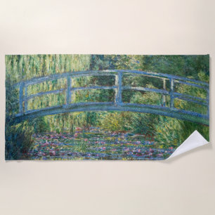 Serviette De Plage Claude Monet - Eau Lily étang, Harmonie verte