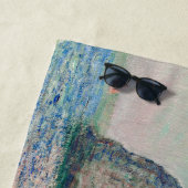 Serviette De Plage Claude Monet - Falaises à Etretat (En situation)