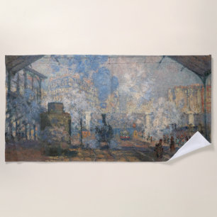 Serviette De Plage Claude Monet - La Gare Saint-Lazare
