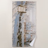 Serviette De Plage Claude Monet - Le Magpie (Devant)