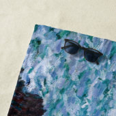 Serviette De Plage Claude Monet - Les Rochers à Belle-Ile, Côte sauva (En situation)