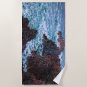 Serviette De Plage Claude Monet - Les Rochers à Belle-Ile, Côte sauva (Devant)