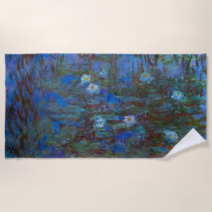 Serviette De Plage Claude Monet - Lys d'Eau Bleue