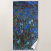 Serviette De Plage Claude Monet - Lys d'Eau Bleue (Devant)