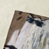Serviette De Plage Claude Monet - Mer Noire à Etretat (En situation)